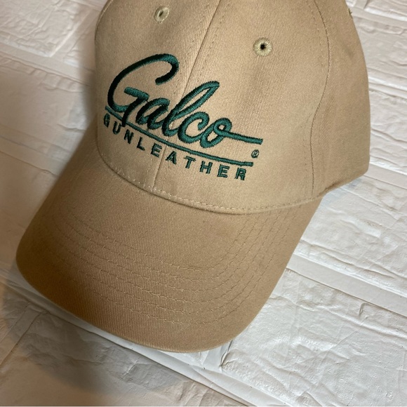 SHASTA WEAR GALCO GUNLEATHER Baseball Hat Men's Khaki One Size Adjustable - Picture 4 of 7